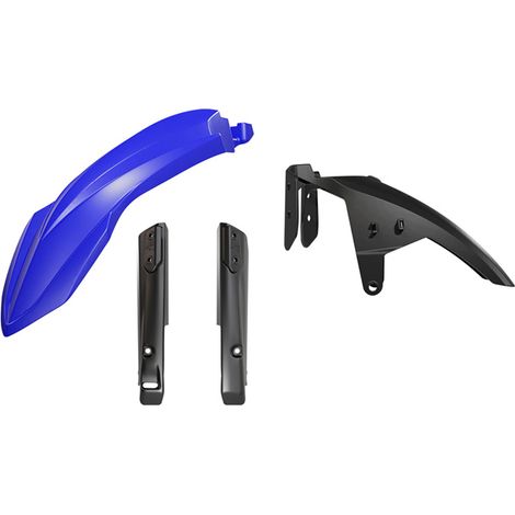 Parafango anteriore completo Racetech (RTech) 2024/12 con protezioni telescopiche (ammortizzatori) per Yamaha T7 Tenere 700 '19-'24 colore blu/nero