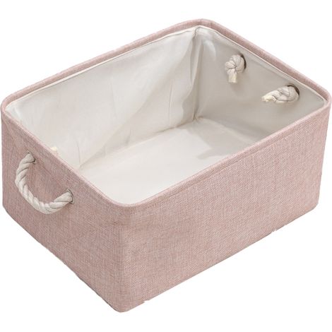 Panier De Rangement - Panier À Couvercle Rigide Avec Poignées Pour Vêtements Jouets Livres Bureau Maison - Lot De 1 (1/5)