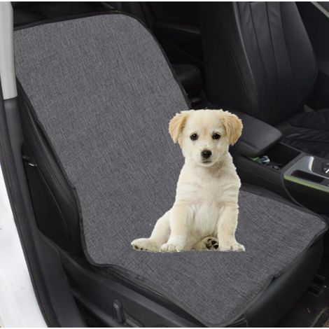 Housse de Siège Avant de Voiture pour Chiens Coussin de Siège d'antiusure des Animaux de Compagnie Voiture Protecteur Universelle Housse Anti-Rayures Imperméable pour Siège Auto pour Chien (Gris) (1/5)