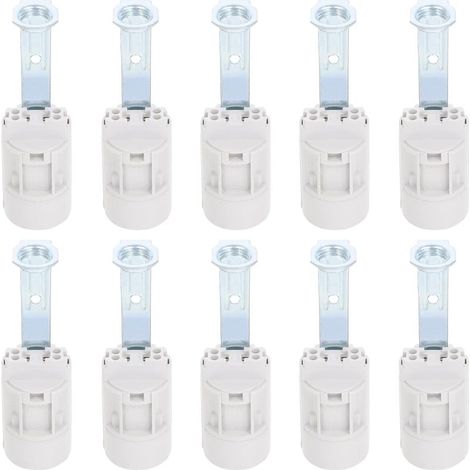 10 Pièces E14 Support Support De Lampe Base Réglable Lumière Prise De Lustre Ampoules Lumière Ampoule Titulaire Candélabre Douille Lumière Titulaire Support De Base De (1/5)