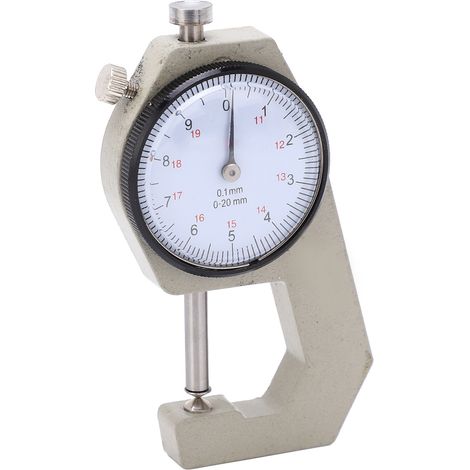Tragbares Dickenmessgerät, gut ablesbares Skalenkomparator, verschleißfestes Mikrometer, spitzer Kopf, Messbereich 0-20 mm. (1/5)