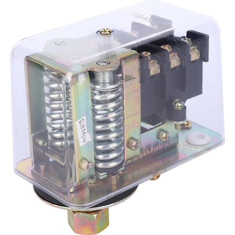 Contrôleur de pression d'air transparent triphasé 380 V 8 kg GYD20, accessoire mécanique pour FBANG (1/5)
