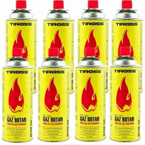8 cartucce di gas per fornello da campeggio, cartuccia di gas da 400 ml Tirox