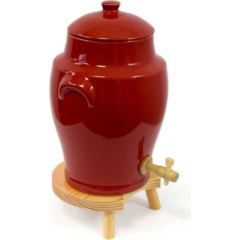 4-liter-frachterflasche mit rotem essig - Duhalle - 0319 (1/4)
