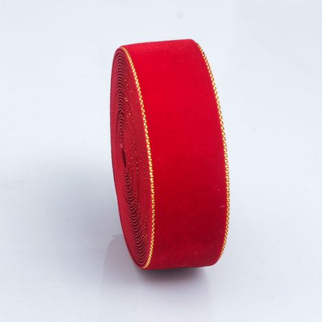 Accessoire pour cheveux sur le thème de Noël, 2,5 cm x 45 m, avec ruban en velours doré et feuille d'or, pince à cheveux en velours, nœud en matière, style. (1/4)