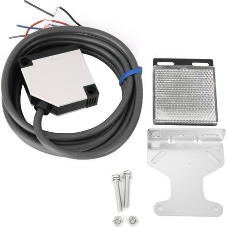 Fotoelektrischer Sensor mit ABS-Gehäuse, Typ mit spiegelnder Reflexion (AC/DC 12-240V, Reichweite 3500mm) (1/5)