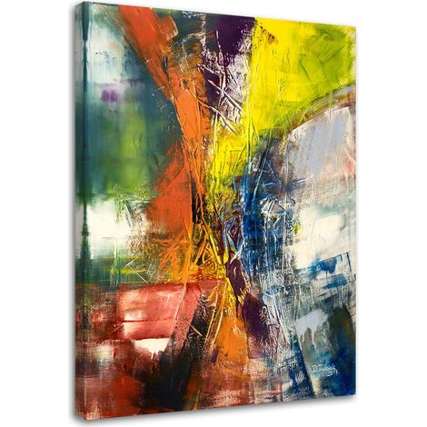 Quadro su tela, Dipinti astratti colorati - 40x60 (1/5)