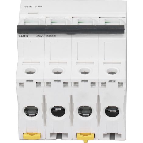 4-poliger Miniatur-Leistungsschalter Pa66 DIN-Schienenmontage-Leistungsschalter 400V Niederspannung 6000A Abschaltvermögen C40A (40A) (1/5)