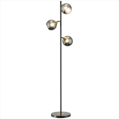 Lampe de table Lampadaire sur pied en métal 162 cm 3 globes (1/5)