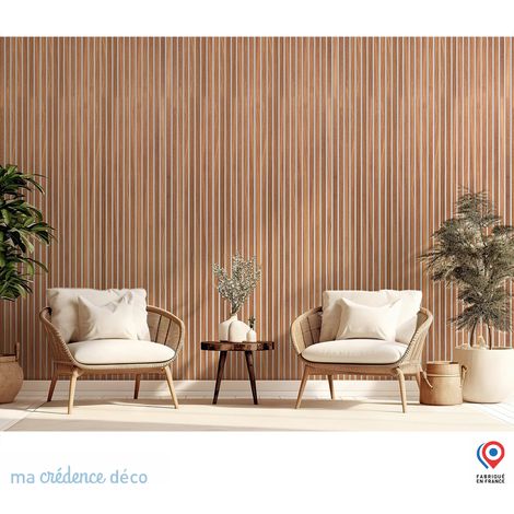 Papier peint : Tasseau de bois chêne - Intissé - 300 cm - 280 cm (1/5)