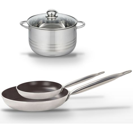 Lot Poêles 24 cm & 32 cm Elo Bistro Line avec Faitout 20 cm (1/5)