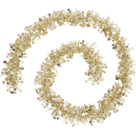 Guirlande de Noël large 10 cm Doré déco Hexagones Longueur 2 mètres - Feeric Christmas (1/3)
