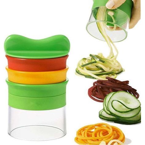 Spiralschneider, handgeführter Spiralschneider für Gemüse, Spaghetti, Kartoffeln und Spargel. (1/5)