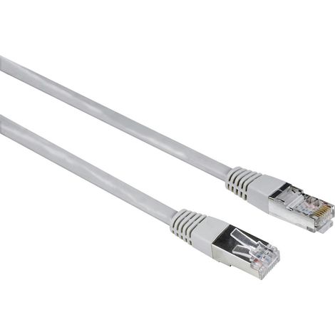 Hama RJ45 Netzwerkkabel CAT 5e F/UTP 15 m grau PVC