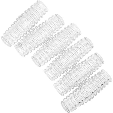 Tringles à rideaux très demandées avec poignées antidérapantes, tringles transparentes décoratives et autres accessoires. (1/5)