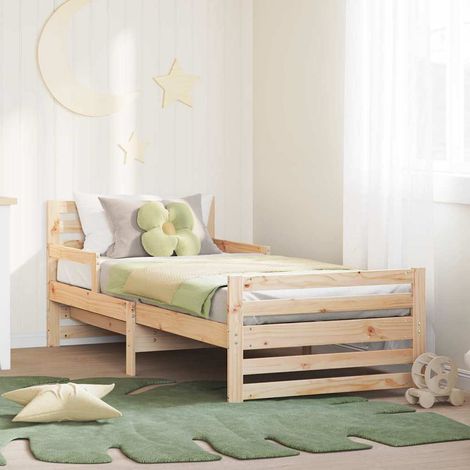 Cadre de lit-Structure de lit Marron 80 x 200 cm Bois d'ingénierie 522813 (1/5)