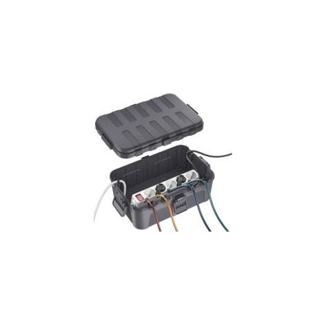Boîtier électrique extérieur de grande taille (34,5 x 24 x 12 cm), boîtier de rallonge étanche IP54, protège les prises de courant (1/5)