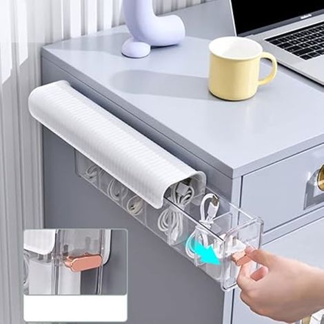TrAdE Shop Traesio - Organizer Box Scatola Organizzatore Da Parete Con Autoadesivo Cassetti Contenitore - (1/5)