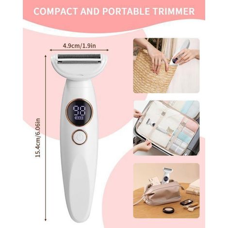 épilateur électrique - Femme - 5 en 1 - Rechargeable - Portable - Têtes interchangeables (1/5)