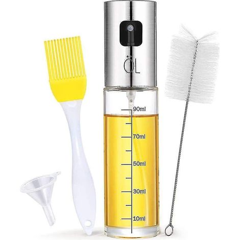 Lot de 4 distributeurs de pulvérisateur d'huile, bouteille de pulvérisation d'huile, distributeur d'huile et nettoyage (1/4)