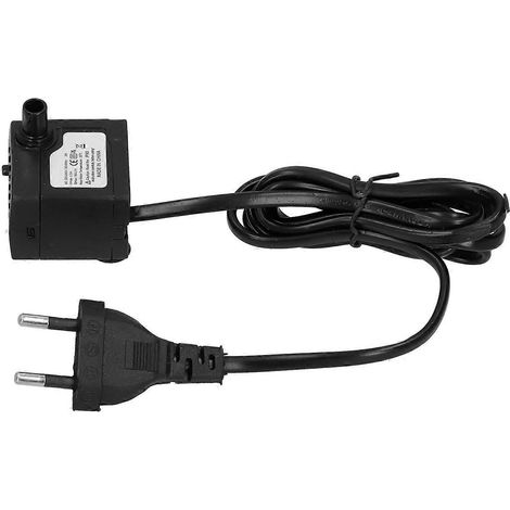 Mini-Tauchpumpe mit Trockenlaufschutz für Aquarien, geräuscharm, Wasserwechselfilter, 3 W, 80 GPH, AC 220–240 V