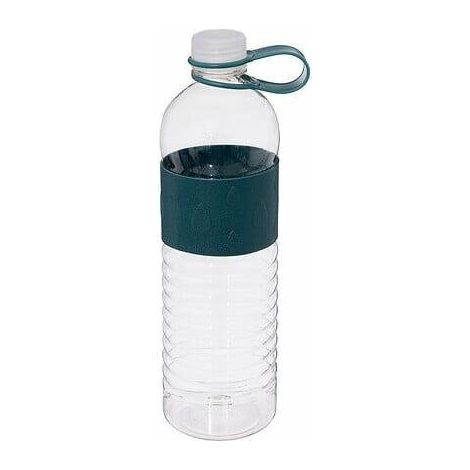 Borraccia da 700 ml blu scuro, realizzata in plastica, a prova di perdite. (1/2)