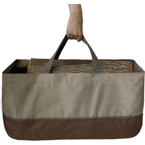 Porte-bûches de bois de chauffage, sac de transport durable pour bois de chauffage, sac fourre-tout de grande capacité, pour le transport du bois