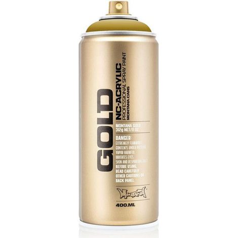 Bombe de peinture - Gold - Acrylique - Mustard - G1060 - 400ml - Montana Cans