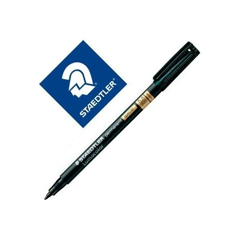 Rotulador staedtler lumocolor retroproyeccion punta de fibra permanente special 319-9 negro punta media (pack de 10 uds.)