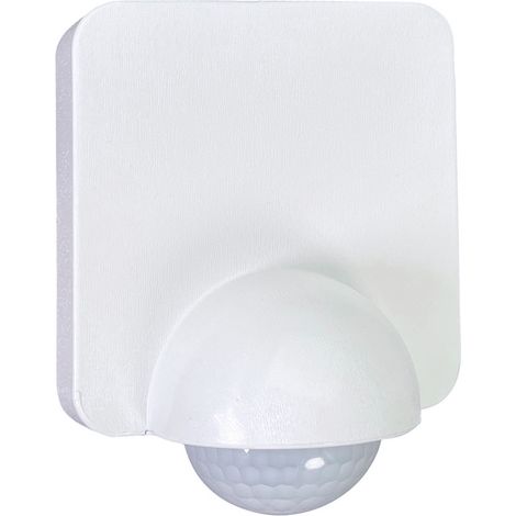 Détecteur de mouvement infrarouge blanc, IP54, multi-pose, portée 10m, angle detect. 360°, garantie 5 ans - Tibelec (1/5)