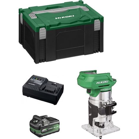 Kantenfräse HIKOKI M1808DAA1X (1 x 2,5Ah/5,0Ah + UC18YSL3 + Koffer HSC III) (1/5)