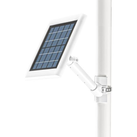 Support d'extension de poteau compatible avec panneau solaire R ing/Arlo/Wyze/Eufy/Waterstone, support de montage pour panneau solaire R ing (montage sur poteau/blanc) (1/5)