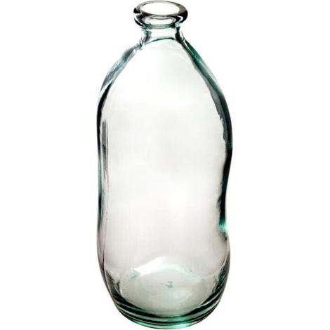Vase Vintage en Verre "Bouteille" 35cm Transparent (1/3)