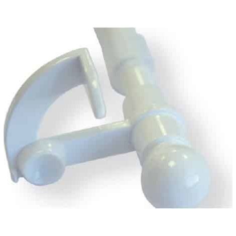 Secodir – Tringle à rideau vitrage autobloquante sans perçage – Longueur 40 à 60 cm – Alu laqué blanc pour installation facile (1/6)