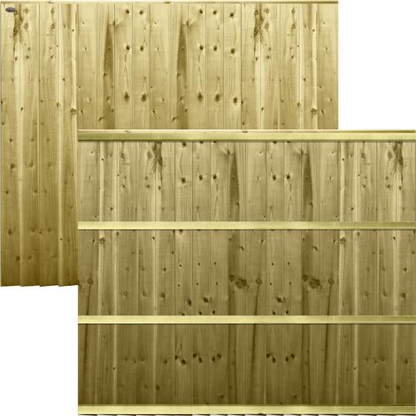 Premier 6ft x 5ft Feather Edge Semi-Braced Garden Fence Panel