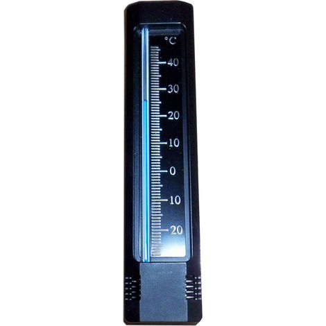 Pluvia Thermometer 101805 PVC 140x30 mm Schwarz 34005