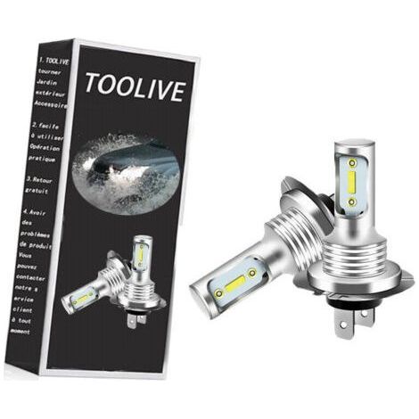 2X H7 LED 6000K Super Blanc 80W 1000LM Kit Antibrouillard Kit Ampoules Feux de Croisement (1/5)