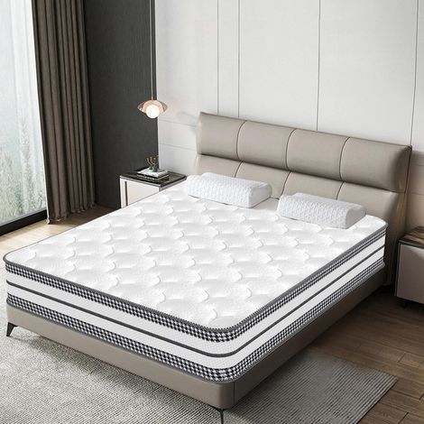 Yidatong – Matelas hybride 90x200 cm – Épaisseur 26 cm – Mousse à mémoire de forme et ressorts ensachés – 8 zones – Hypoallergénique et antibactérien (1/5)
