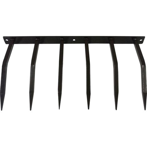 Barriera Antintrusione con Punte in Acciaio 49x24 cm per Balconi Muri di Cinta Goffrato Nero (1/2)