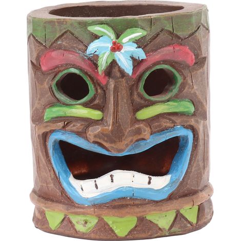 Cendrier Grimace en résine, porte-bougie en forme d'arbre, porte-stylo, ornement décoratif pour intérieur et extérieur, type B (1/5)