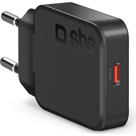 SBS TETRGAN1C20SLIM Ladegerät für Mobilgeräte Universal Schwarz AC Schnellladung Drinnen