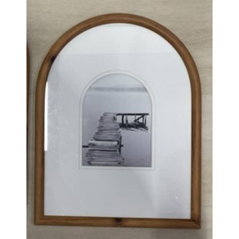Cornice per foto babetta ad arco 13x18 cm marrone - Atmosphera créateur d'intérieur (1/3)
