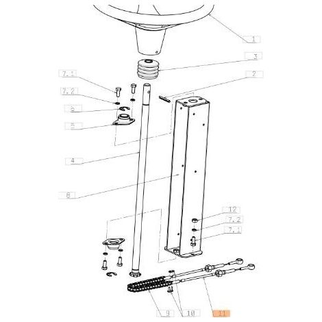 BIELLETTE DE DIRECTION EMAK ORIGINALE SGN443900127