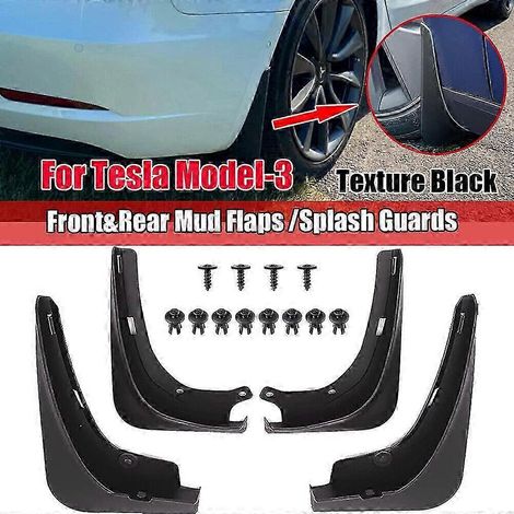 Garde-boue de haute qualité (lot de 4) pour Tesla Model 3, avant et arrière, 2017-2023 (1/5)