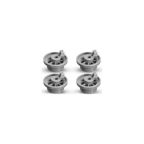 Lot de 4 Roulettes de Lave-vaisselle pour Panier Inférieur, roulettes panier lave-vaisselle,Roues de Lave-vaisselle pour Siemens, Bosch 165314 (1/5)