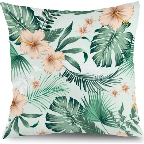 Housses de coussin floral style ferme, décoration maison,45×45cm (1/5)