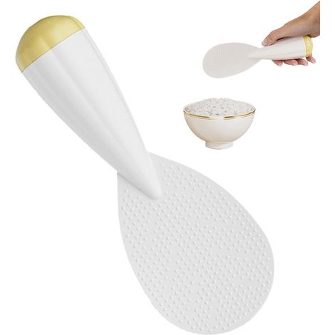 cucharas para arroz tipo vaso，cucharas para arroz resistentes al calor，utensilios de cocina fáciles de limpiar，para preparar alimentos (1/5)