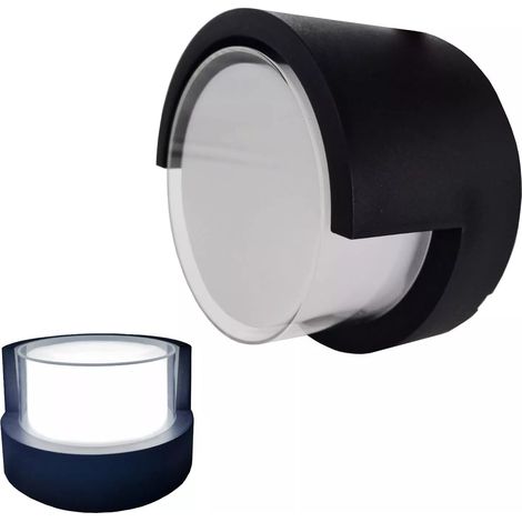 Applique LED 15W Esterno/Interno Nero, 1500 Lumen, IP65 Rotondo 15W - 4000k