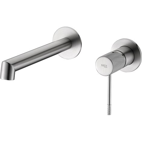 ► Grifo de lavabo empotrado Line níquel cepillado [ IMEX® ]