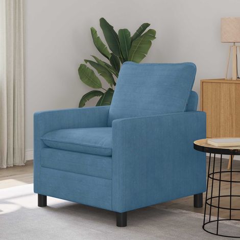 vidaXL Canapé Bleu 76 x 81 x 87,5 cm Tissu (1/5)